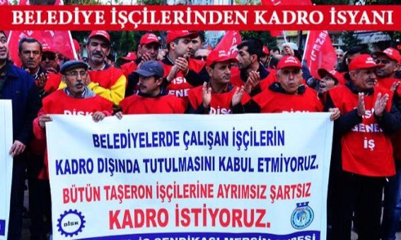 Profesorfacia's tweet photo. Kamuda çalışan taşeron işçiler,
kendilerine verilen sözler tutulsun ve kadroları verilsin istiyorlar.

#TaşeronunYanındaOl ✊✊✊ https://t.co/OmjSpo28s0