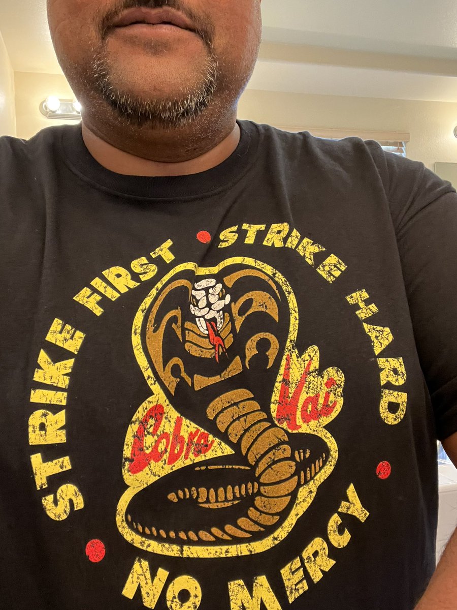 AshThukral's tweet photo. Got a couple of weird looks from the other parents when dropping off Arya at ballet class today. cc: @CobraKaiSeries 😂
#BalletDad https://t.co/zrtfDJ5Wv3
