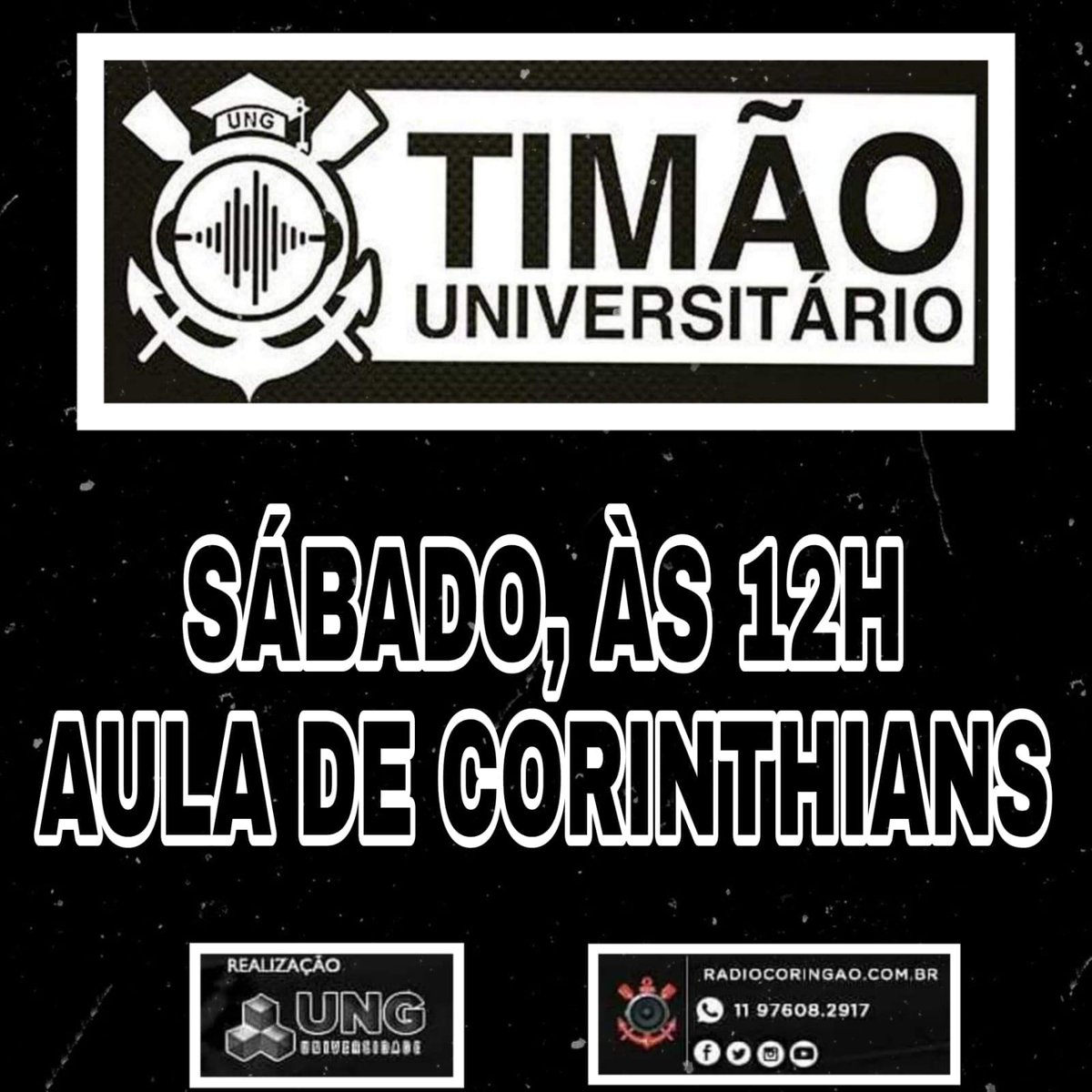 timaouni's tweet photo. REPRISE DO ÚLTIMO DO ANO NO AR!!

Ouça o @timaouni na @radiocoringao oi pelos App's Tune-In e RadiosNet 

Apresentação de @alexdinart , @OVictorRossi e trabalhos técnicos de @marcosfloriano 

O último do ano!

VAI, CORINTHIANS!

Arte: @VINILUCIO https://t.co/CrSAcz8X2V