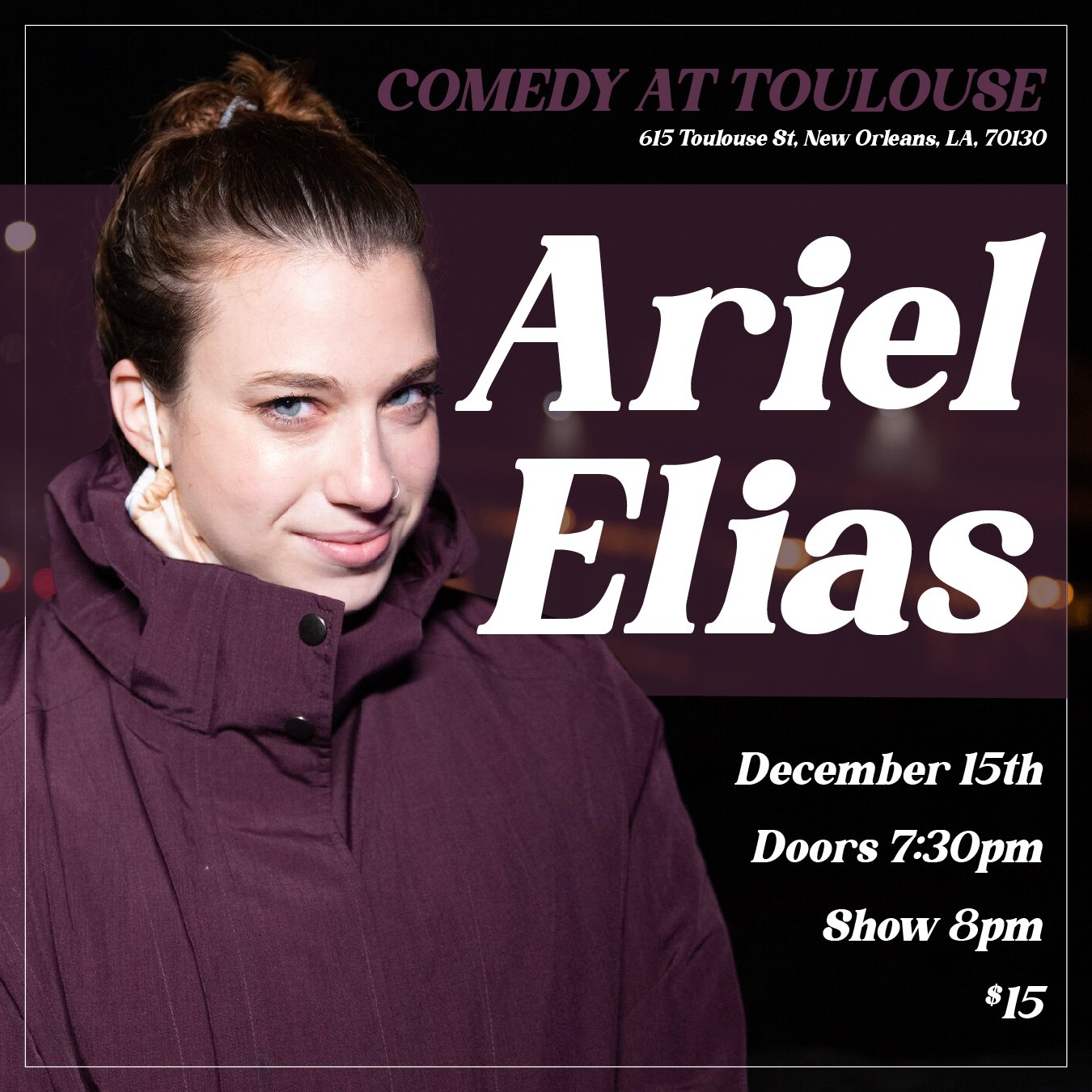Ariel Elias on Twitter: "Headlining in New Orleans on Wednesday! But we get there Sunday night