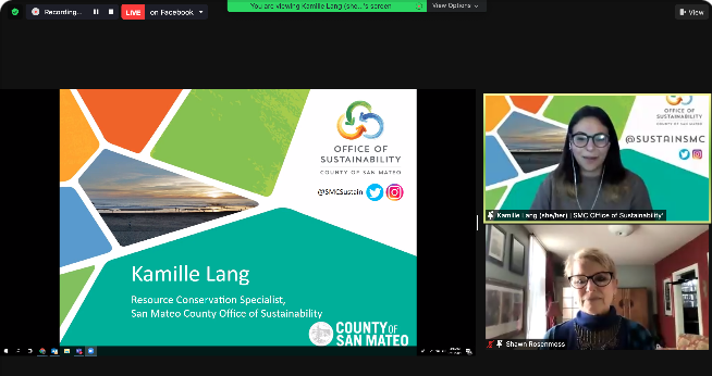 teentechsf's tweet photo. Emerging tech, augmented reality, sustainable energy, where do we start? Shawn Rosenmoss @SFEnvironment & Kamille Lang @SustainSMC talk about how we can #leverage #techforclimateaction @ 2021 TeenTechSF Global Youth Summit. #teentechsf #ttsfgys #planetearth #investmentinclimate https://t.co/KtfE4IFJYB