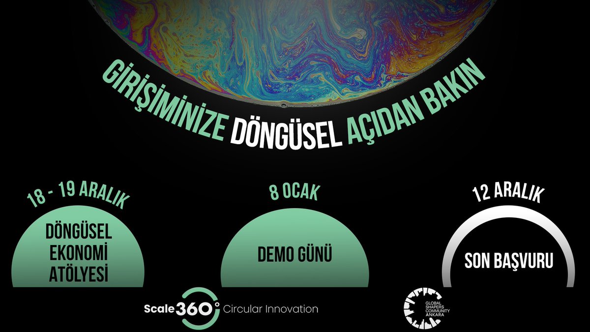 🍀Tüketicilerin %84ü marka seçiminde sürdürülebilirliğe önem veriyor.

Değer zincirinizi #döngüsel bir iş modeliyle  #sürdürülebilir tasarlayabilirsiniz.

#Scale360Turkey'e katılın👇
1⃣ Döngüsel Ekonomi Atölyesi
2⃣ WEF partnerleriyle Demo Günü

⏳12 Aralık
spark.adobe.com/page/8NMhfWf09…