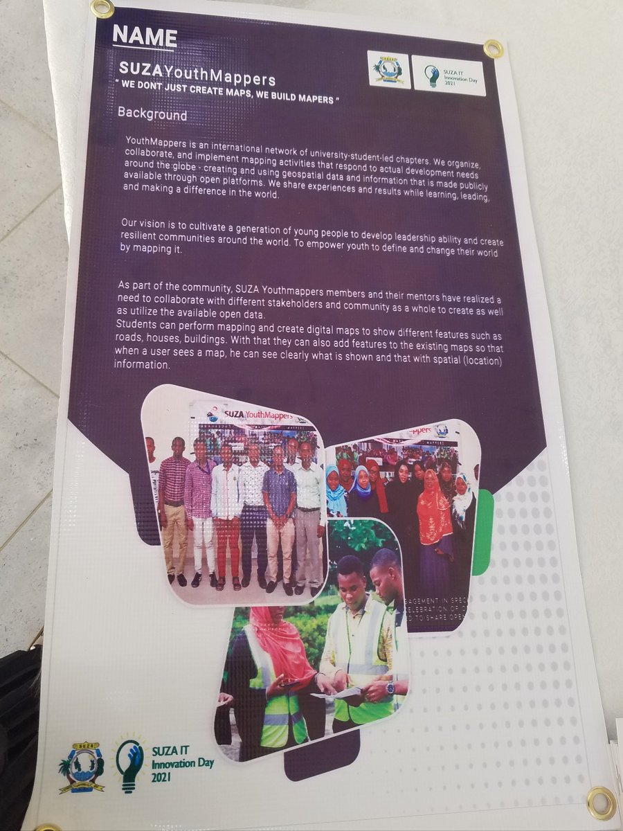 SUZAYouthMapper's tweet photo. #SuzaYouthmappers showcased their innovations at SUZA IT INNOVATION DAY.
@StateSuza @SoeSuza #innovations #mapping 
@Diwani7Dr @RayaIdrissa 
@OMDTZ #schoolmapping
#Datavisualization #DataScience https://t.co/1sydRzZC6M