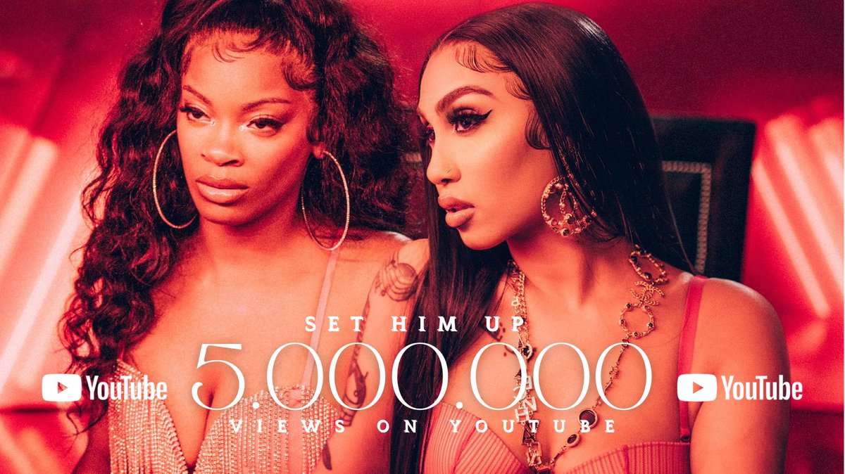 QueenNaijaSings's tweet photo. 👑✨The Official Music Video for #SetHimUp by @queennaija ft. #AriLennox has reached 5 Million Views 🎉👏🏽🔥🔥🔥‼️Click the link below and continue to run those numbers up‼️| Queen Naija Feat. Ari Lennox - Set Him Up (Official Video) https://t.co/zFSEnddm1q via @YouTube https://t.co/0tJsir3Vx5