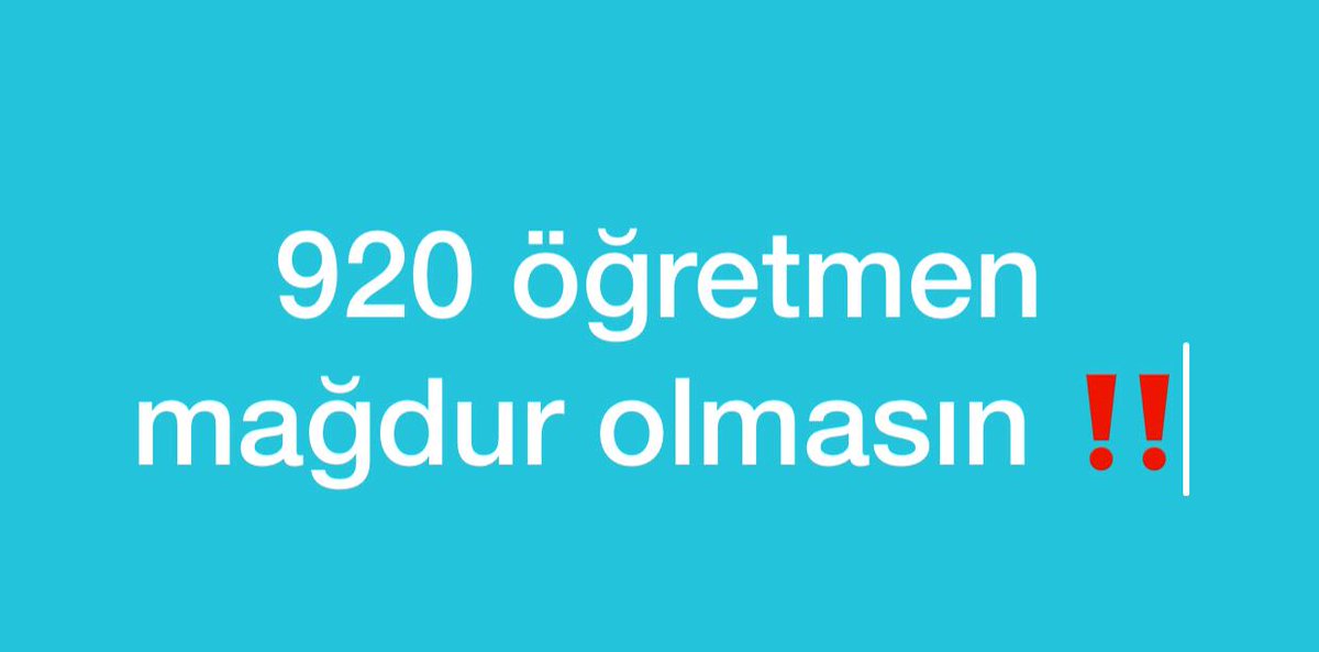 #920ÖğretmenBütçedenPayİstiyor
<a href="/RTErdogan/">Recep Tayyip Erdoğan</a> <a href="/dbdevletbahceli/">Devlet Bahçeli</a> <a href="/meb/">Maria Elena Boschi</a> <a href="/mebpgm/">Personel Genel Müdürlüğü</a> <a href="/aebilgili/">Ahmet Emre Bilgili</a> <a href="/emrullahisler/">Emrullah İŞLER</a> <a href="/kamilaydinmhp/">Prof.Dr.Kamil Aydın</a> <a href="/ZTaskesenlioglu/">Zehra Taşkesenlioğlu 🇹🇷</a> <a href="/makif_yilmaz/">Mehmet Akif YILMAZ</a> <a href="/oerdem42/">Orhan Erdem</a>  <a href="/CilezHasan/">Hasan ÇİLEZ🇹🇷</a> <a href="/mhpyasarkaradag/">Yaşar Karadağ 🇹🇷🇦🇿</a> 
Hakkımızı alana kadar vazgecmeyecegiz..