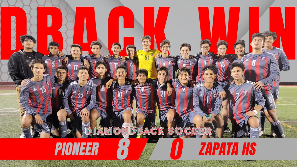 sharylandath's tweet photo. Congratulations to the DIAMONDBACK SOCCER TEAM for defeating Zapata Last night in their 1st scrimmage 8-0.
@MySPHS @DiamondbacksFC @SISDmedia https://t.co/CYziUfKiMn