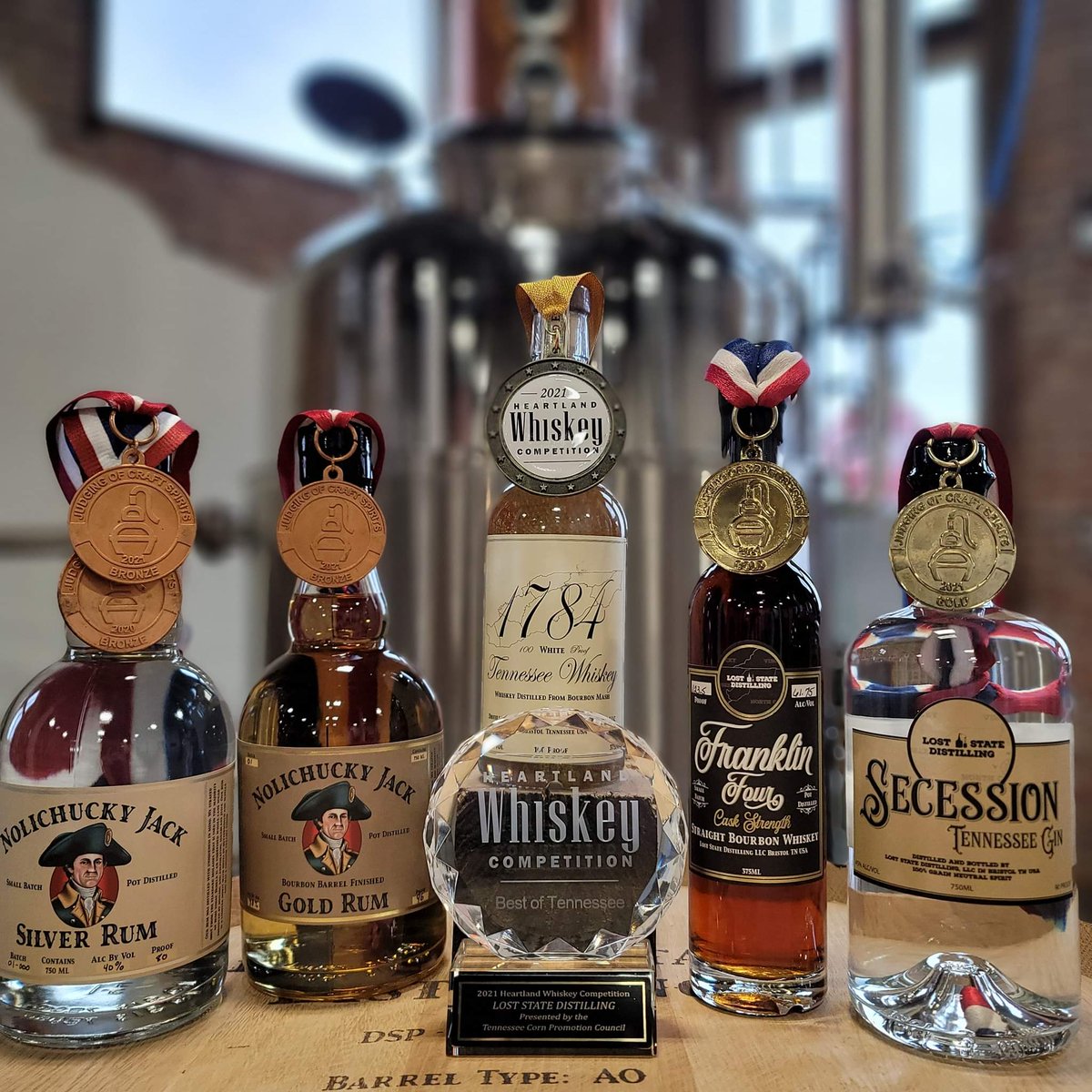 TheLostState's tweet photo. We produce our award winning spirits in small batches from regionally sourced ingredients so that you can experience Northeast Tennessee anywhere in the world! Drop by the distillery and stock up for the Holidays and share a taste of Northeast Tennessee!

#loststatedistilling https://t.co/weNHOHbsk9