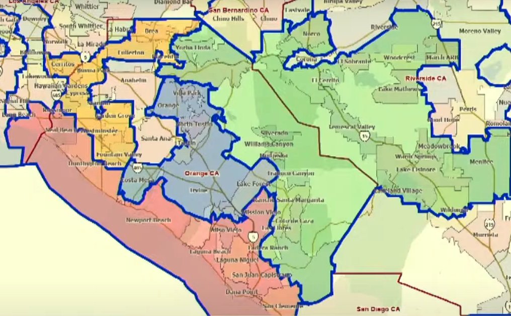 eqca's tweet photo. 🧵 Happy last day (prob?) of congressional districts, @WeDrawTheLines!

Yesterday, we saw 2 options for Long Beach, SELA &amp; OC that would have required BIG tradeoffs:
- Unite #LGBTQ+ COI but split API COIs? ❌
- Strengthen Latino VRA seats but split LGBTQ+, API &amp; coastal COIs? ❌ https://t.co/agzxRWe9Qq