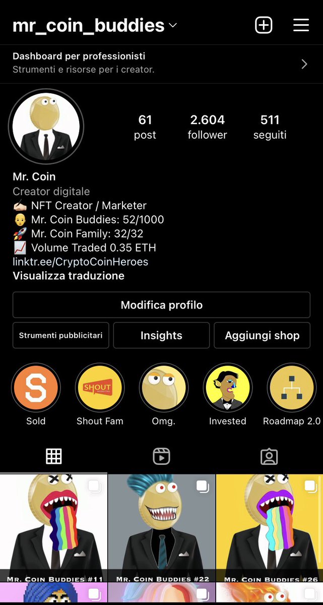 CryptoCoinHero's tweet photo. I wait you on my IG to see all last news! #instagram #mrcoin #NFTCommmunity #NFTCommunity #nftcollector #NFTs #community #NFT #NFTcollection https://t.co/JHrCZP1QxL