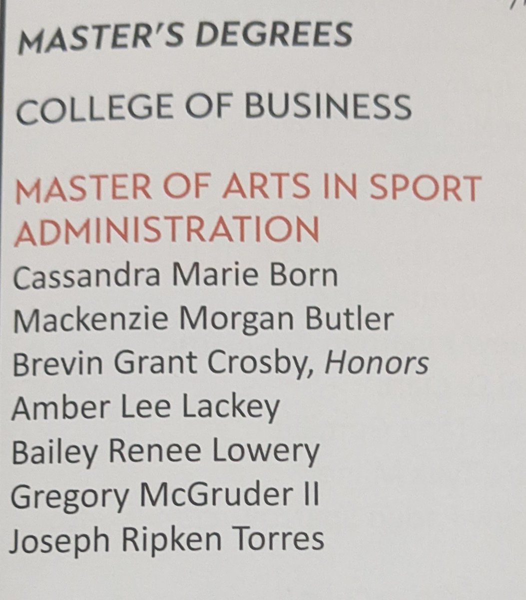 Tusculum Sport Studies tweet media