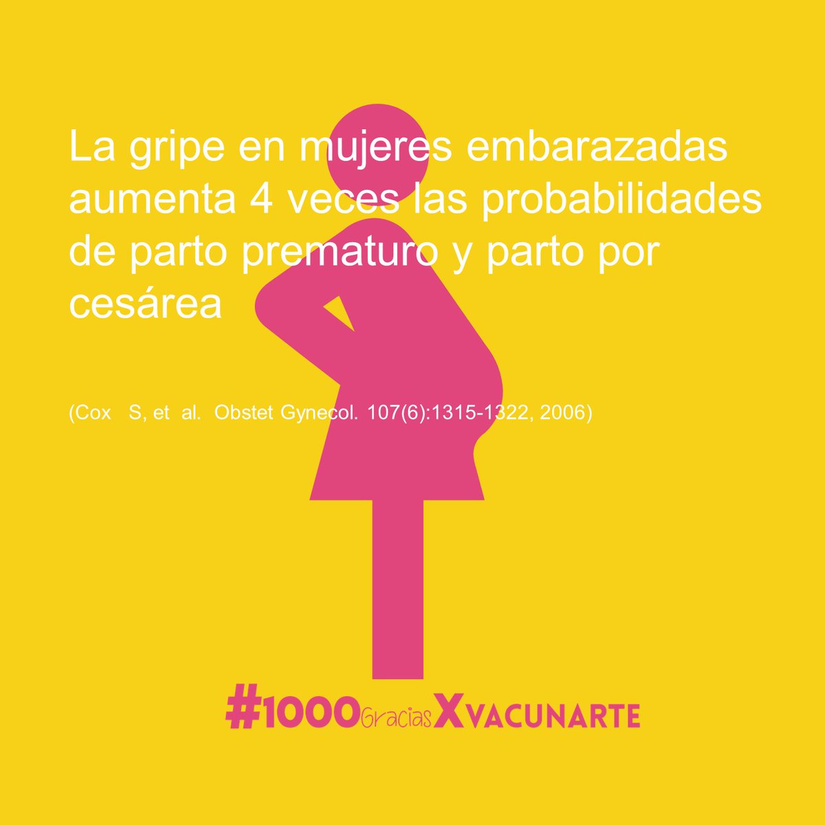 La gripe en mujeres embarazadas aumenta 4 veces las probabilidades de parto prematuro y parto por cesárea

#1000GraciasXVacunarte