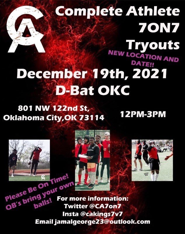 CA7on7's tweet photo. 🚨🚨Location and Date update🚨🚨
Athletes pull up and let’s get to work!! Big year coming, we left food on our plate last year 😤😤#RunwithCA https://t.co/NLvZCAUl2b