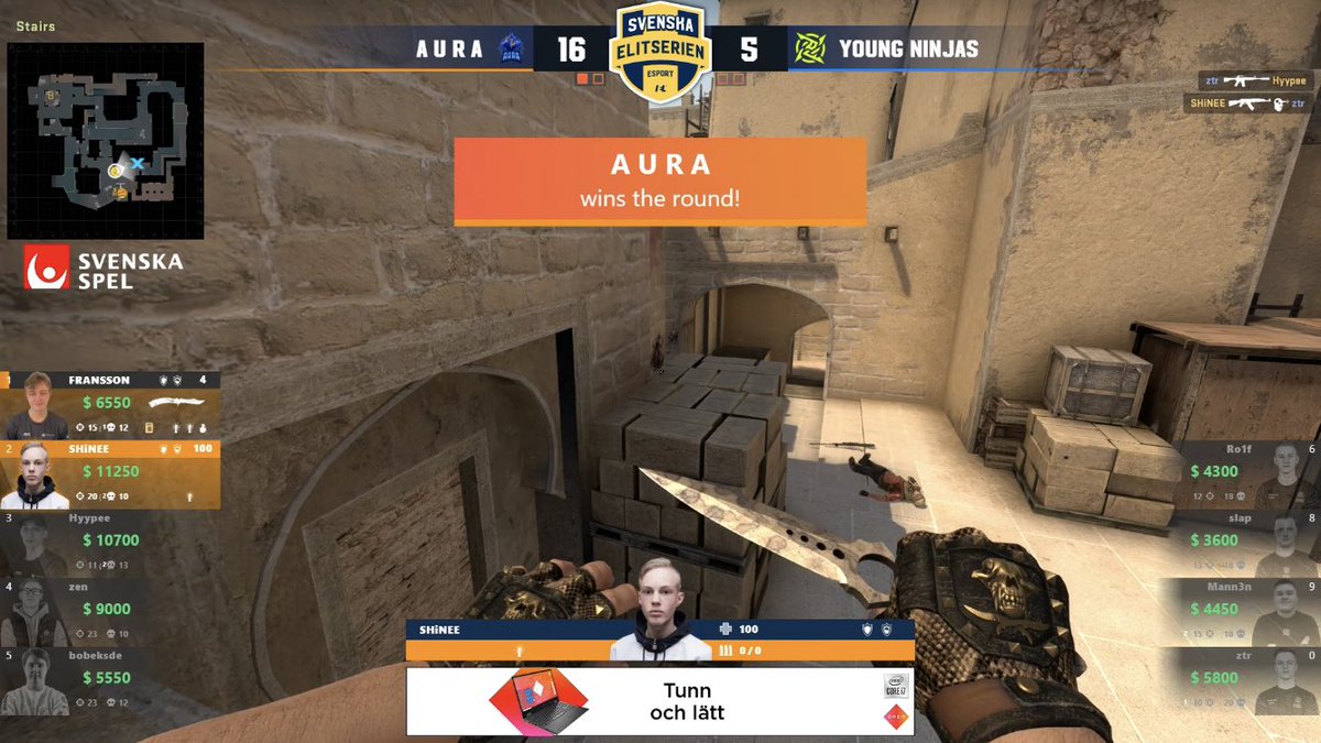A U R A for the win, <a href="/bobeksde/">bobeksde</a> as the ACE king, and @SHiNECSGO_ <a href="/franssonx/">FRANSSON</a> <a href="/Hyyppe_/">hype</a> &amp; <a href="/t3_zen/">Hugo</a> brilliant as always! One last show awaits us! 💙💙 GGWP <a href="/NIPCS/">NIP CS</a> #AURAfam