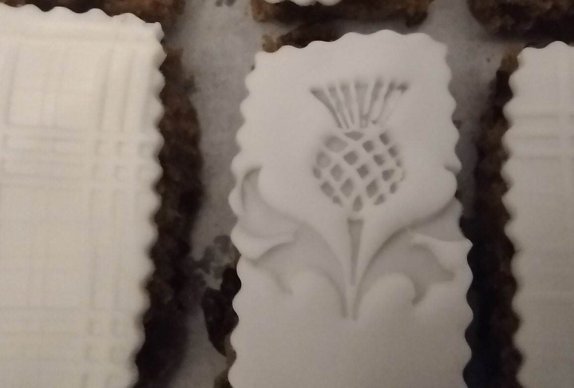 Whisky and Ginger Wine fruitcake slices. A delicious taste of Scotland delivered to the door in letterbox friendly boxes