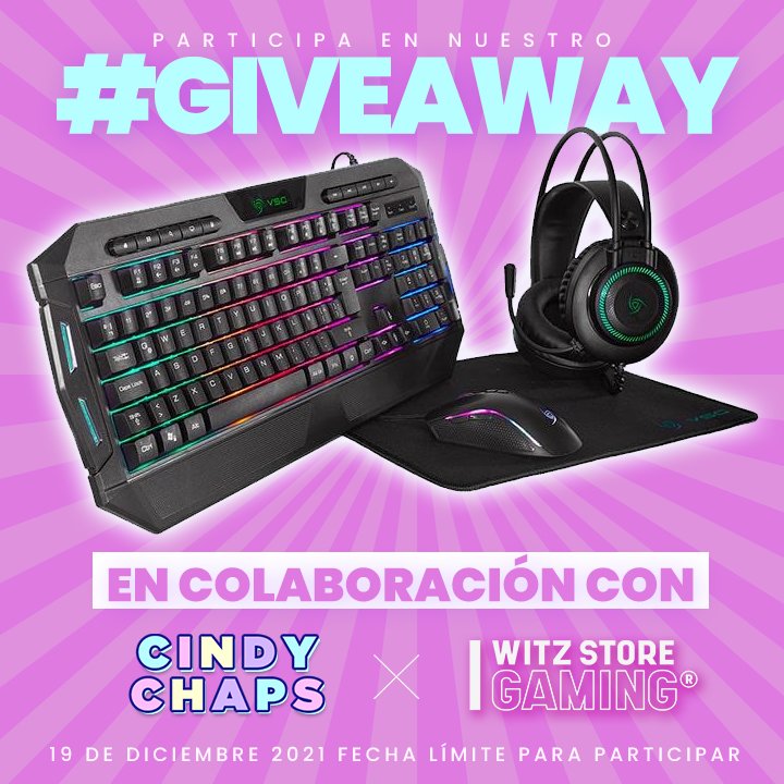 Witz Gaming (@witzstoregaming) on Twitter photo Nuestro giveaway en colaboración con <a href="/cindychaps_/">Cindy Chaps ☻</a> ya está en Instagram! Entra ya a su perfil para enterarte de como ganar un kit gamer! 🔥😁 Instagram.com/CindyChaps
#giveaway #CindyChaps #WitzStore Nuestro giveaway en colaboración con <a href="/cindychaps_/">Cindy Chaps ☻</a> ya está en Instagram! Entra ya a su perfil para enterarte de como ganar un kit gamer! 🔥😁 Instagram.com/CindyChaps
#giveaway #CindyChaps #WitzStore