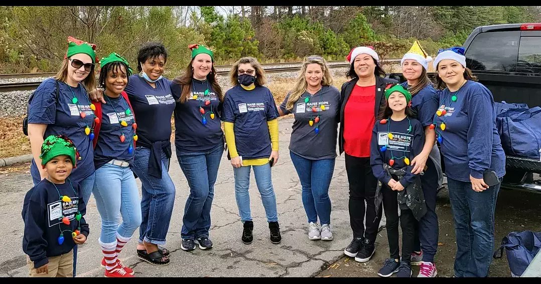 Getting ready for the The Cary Jaycees #carync  Christmas Parade ❤ with our own @WakeGOV County Government #RaiseHope : Become a Foster Parent Program ❤
