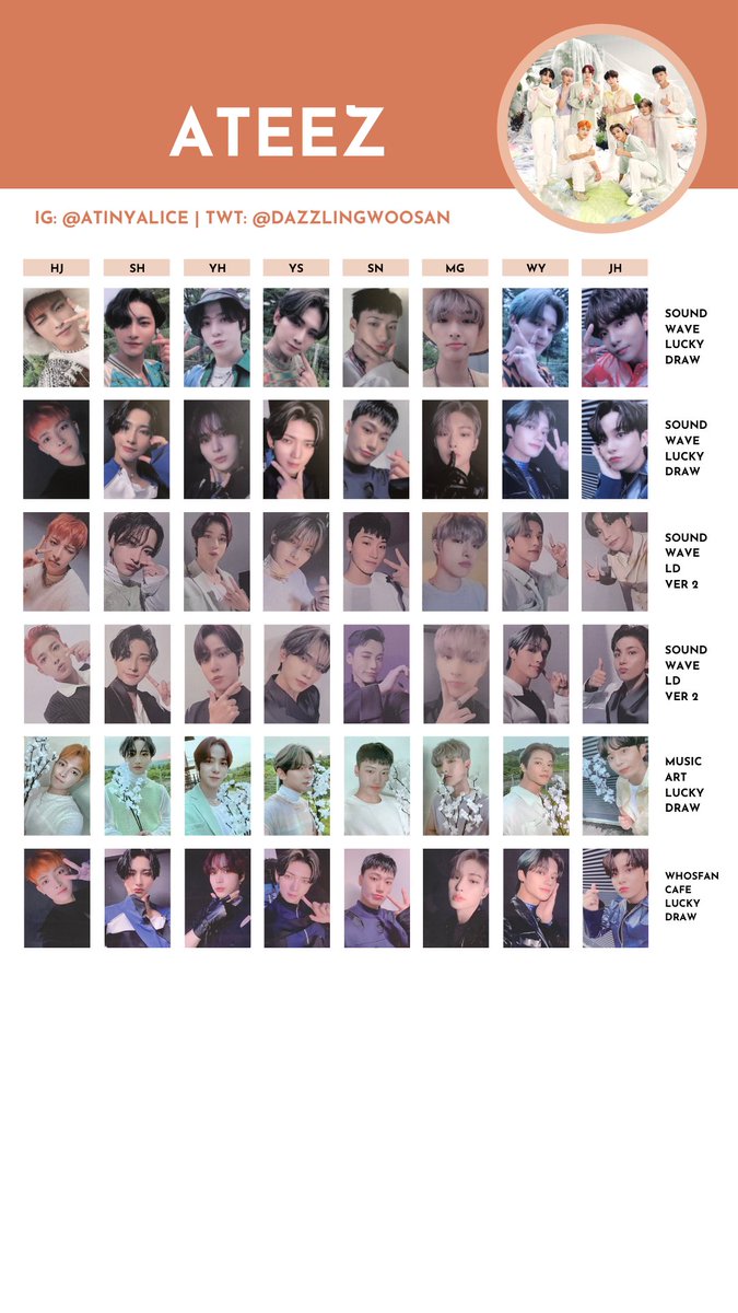 ATEEZ [ZERO : FEVER PART.3] — photocard template / wishlist 211211