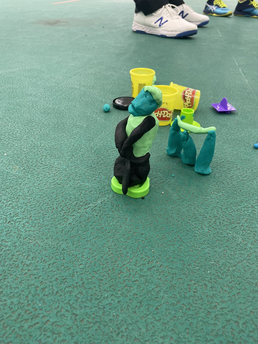 gingercoaching's tweet photo. Mind-blowing creativity from learners  today. Identifying the Foundations of batting through the medium of play-doh. @CoachKemp94 @CricketCoachJV @A_Jopp https://t.co/YEoLKLclgg