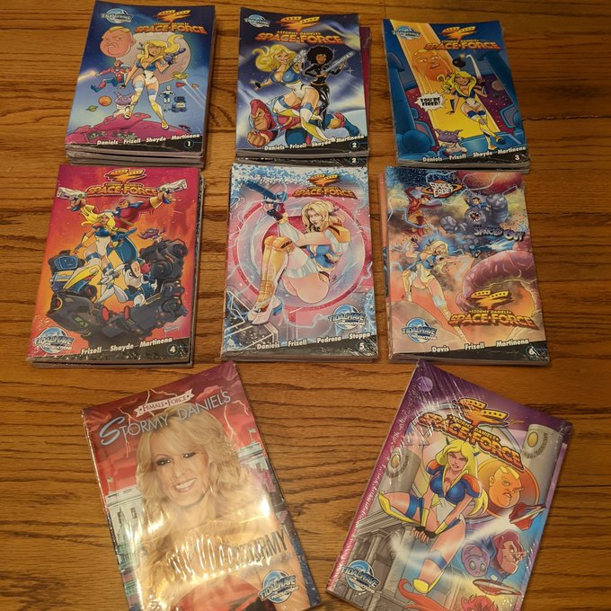 Only a few of these limited edition autographed Stormy Daniels SpaceForce comics left! Want to buy one<a href="/tag/teamstormy"class="tags"><span>#teamstormy</span></a>