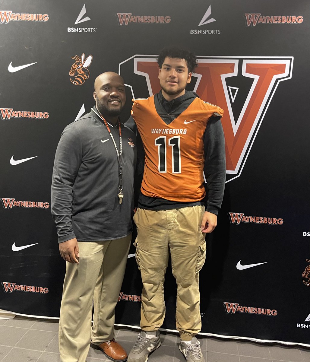 Had a great visit today at Waynesburg University, Thanks @iamROADCLOSED <a href="/coachlondonIII/">Samuel London</a> for having me! @Bigbreen51