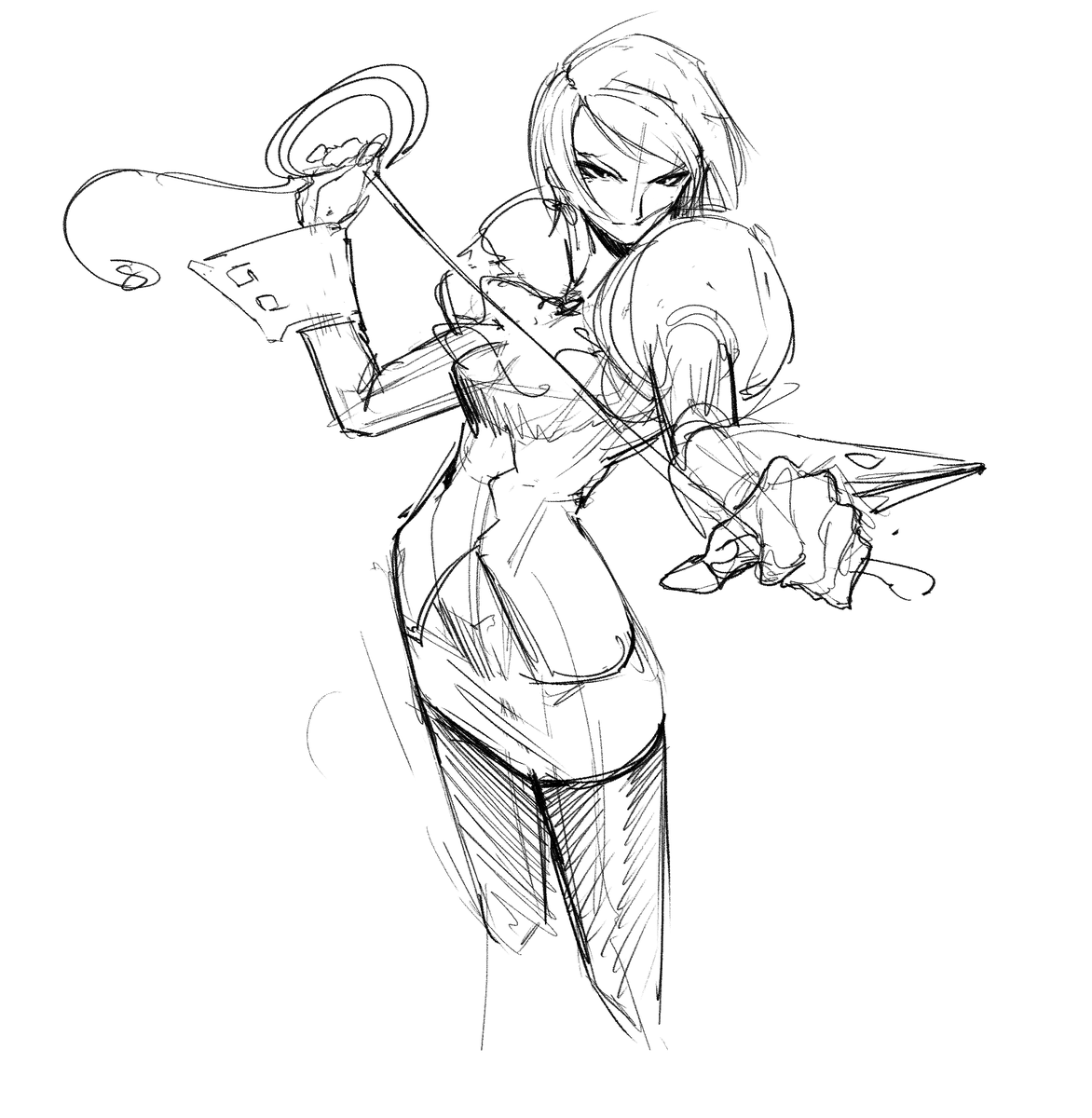 Aeyga_X's tweet photo. 10 min Franziska von Karma doodle https://t.co/ZyXRCWnTDY