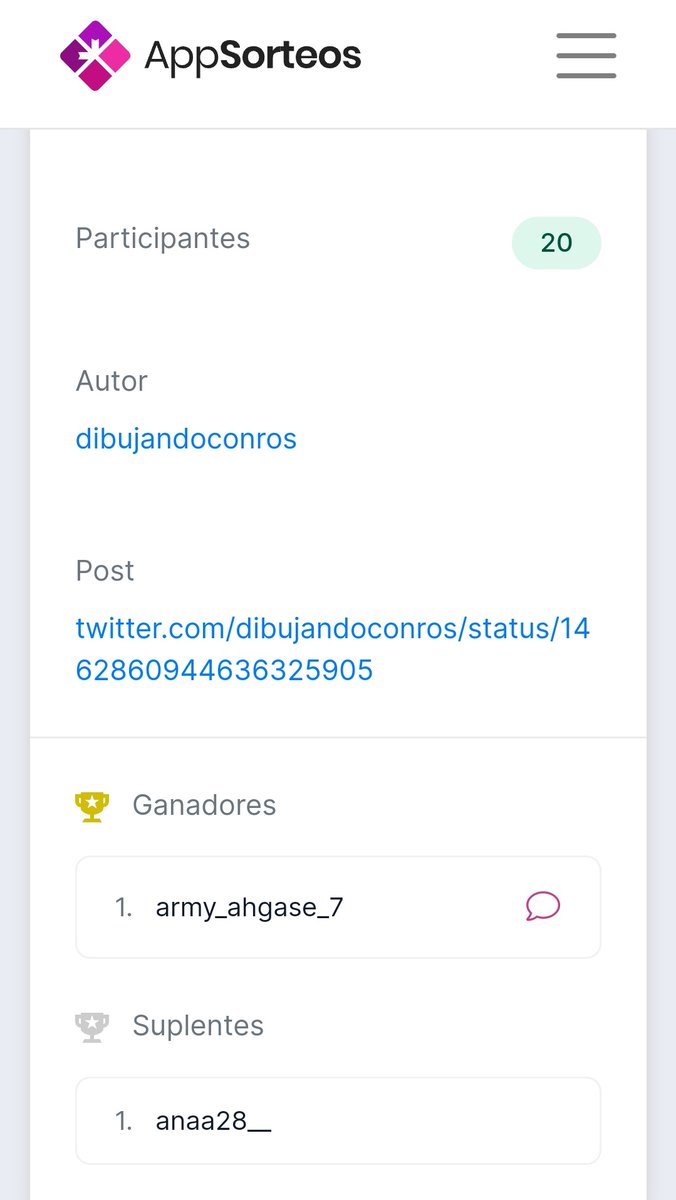 dibujandoconros's tweet photo. Ya tenemos ganadora del sorteo de una ilustración personalizada!! Enhorabuena @army_ahgase_7 🎉
Muchas gracias a todxs lxs participantes, pronto habrá otro sorteo ❤️ https://t.co/favYnw2TUD