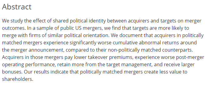 Christophe Godlewski 📊 (@profcjgodlewski) on Twitter photo an interesting paper in the #politics & #finance field:
'Political ideology in M&A', JBFA 48 (9-10) 2021, by <a href="/alnahedh/">Saad Alnahedh</a> & <a href="/balhashel/">Dr. Bader Alhashel</a> 
onlinelibrary.wiley.com/doi/abs/10.111… 
<a href="/JBusFinAcc/">Journal of Business Finance & Accounting</a> 
#research #EconTwitter an interesting paper in the #politics & #finance field:
'Political ideology in M&A', JBFA 48 (9-10) 2021, by <a href="/alnahedh/">Saad Alnahedh</a> & <a href="/balhashel/">Dr. Bader Alhashel</a> 
onlinelibrary.wiley.com/doi/abs/10.111… 
<a href="/JBusFinAcc/">Journal of Business Finance & Accounting</a> 
#research #EconTwitter