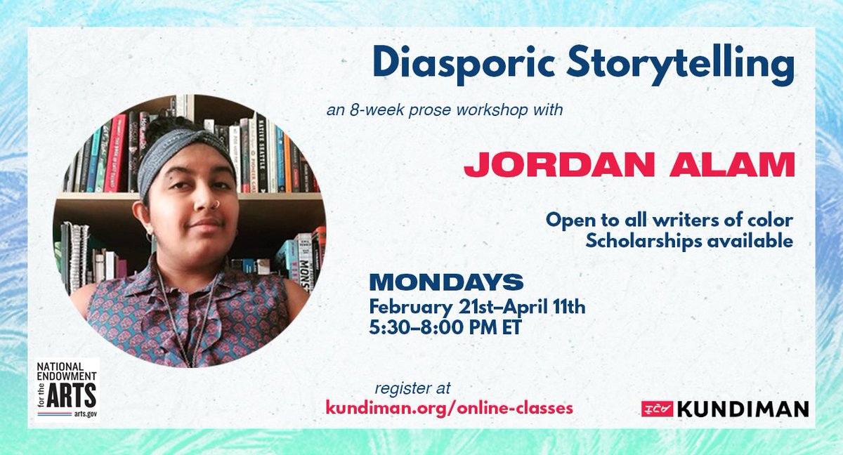 “I deeply believe that no future is possible without healing the trauma of the past.”

—Jordan Alam (<a href="/thecowation/">Jordan Alam</a>), who is teaching an 8-week prose workshop in February on how to write intergenerational narratives! 

kundiman.org/online-classes