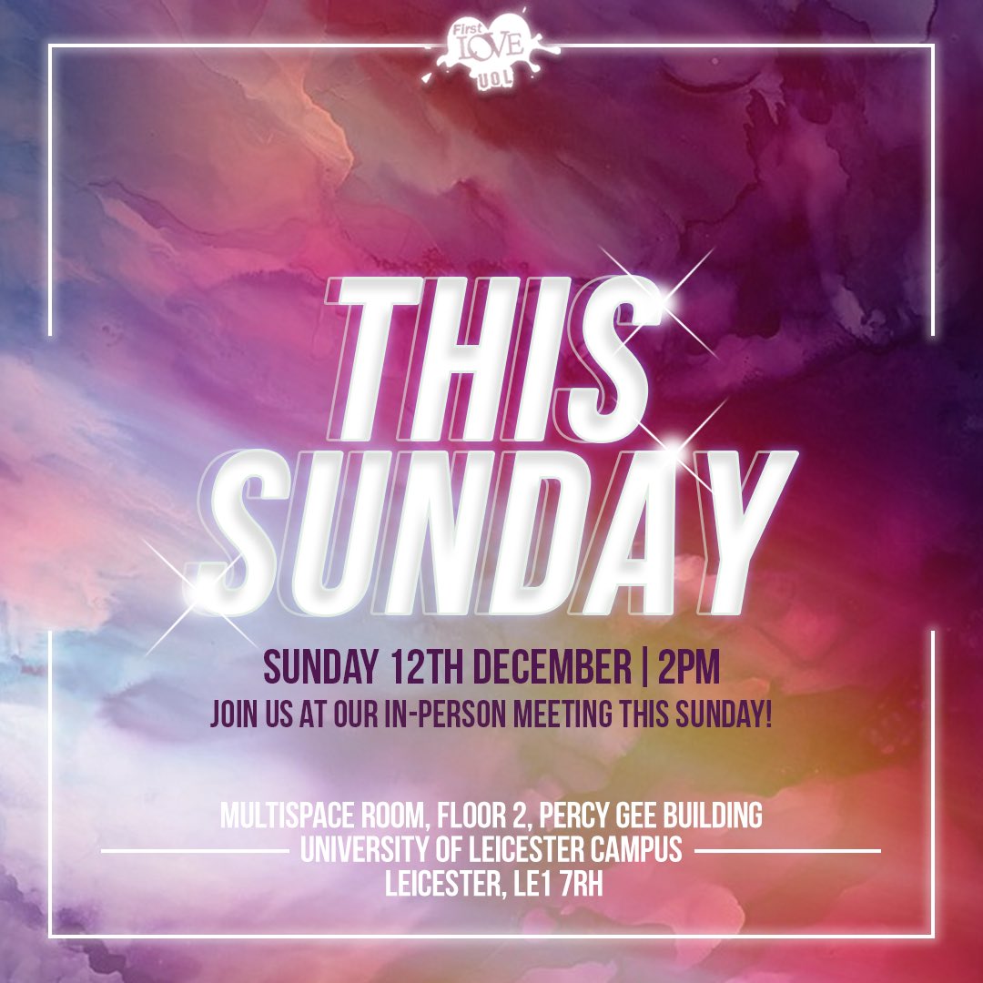 FirstLoveUOL's tweet photo. We are back again tomorrow for another blessed meeting. If you joined us last week for #COME2021 make sure you come back and join us for another amazing time. π€π₯³
Please take note of the time change. π
#uol #leicester #onlyinflc https://t.co/7tmSuYCmv9