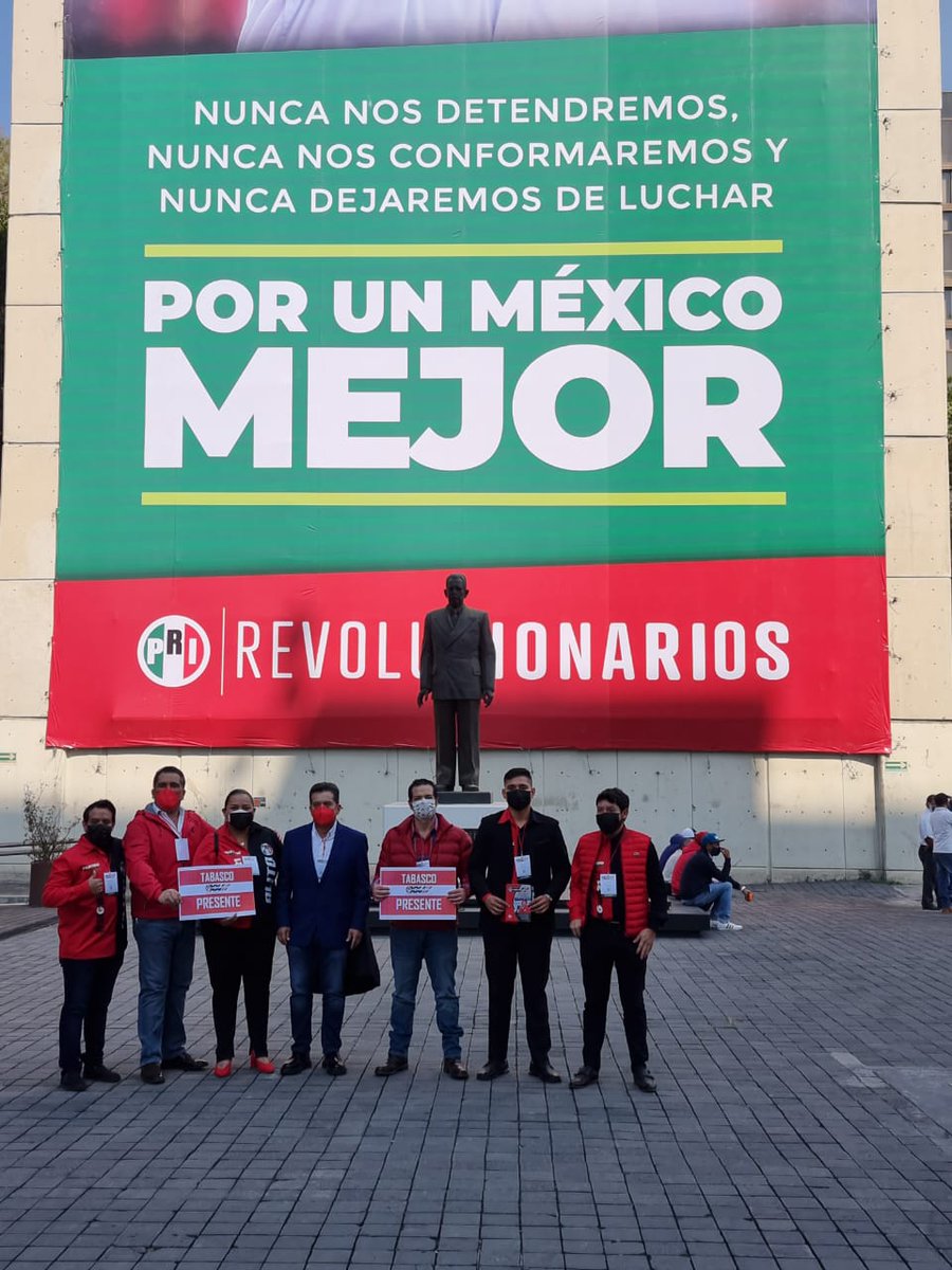 PRITabasco's tweet photo. Tabasco orgullosamente presente en la #23AsambleaPRI llevando la voz, las ideas y propuestas de la militancia priista tabasqueña.
Unidos y fortalecidos, en el #PRI estamos a la altura de los retos que vive México.🇲🇽
#NuevosTiemposNuevosRetos #SomosUnPRIContundente https://t.co/tagEVCRFry
