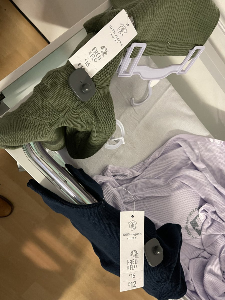 Well done <a href="/Tesco/">Tesco</a> your Kettering store have ruined the taking home of my son from the maternity ward as your staff were too busy chatting to remove security tags hidden under hoods 🤬