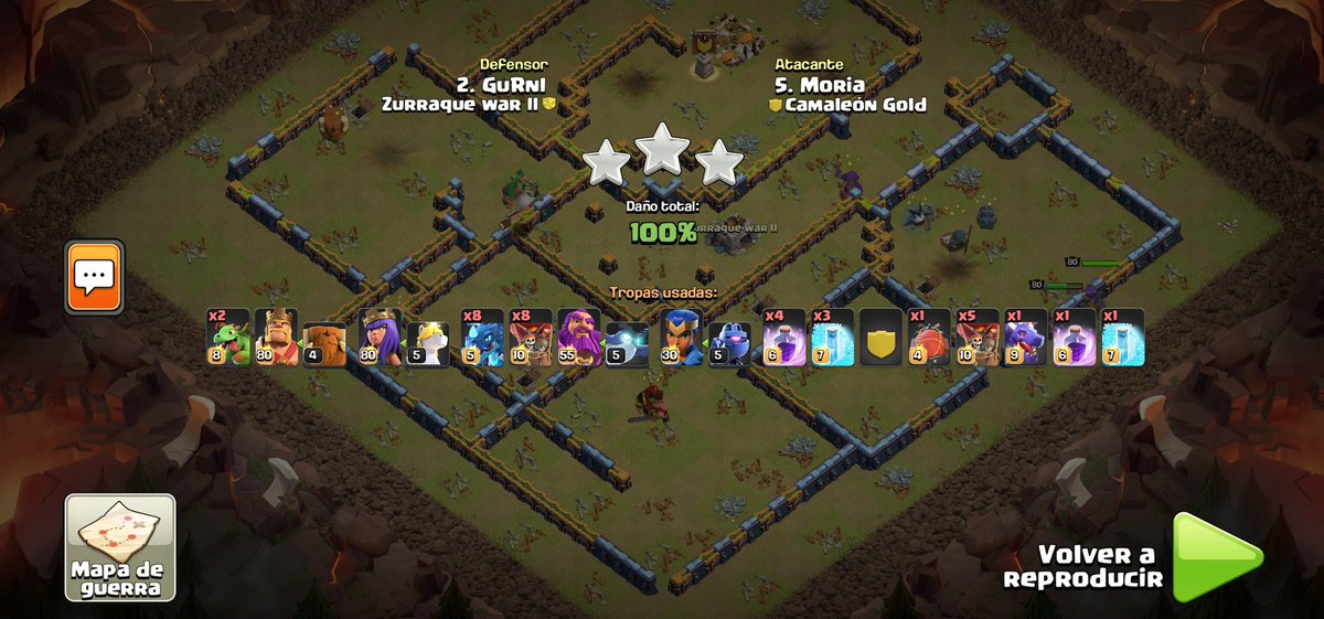 Después de 5 meses de desconexion, vuelvo con buenos resultados🔥🔥🔥 lástima que mi aldea es dip y no pude defender jiji pero le daré caña para volver a estar en el top👌👌 <a href="/CamaleonGaming_/">Camaleón Gaming</a> forever, da gusto volver a jugar con los mejores 💚go verdes!!!! Volvió el tito moria!!!