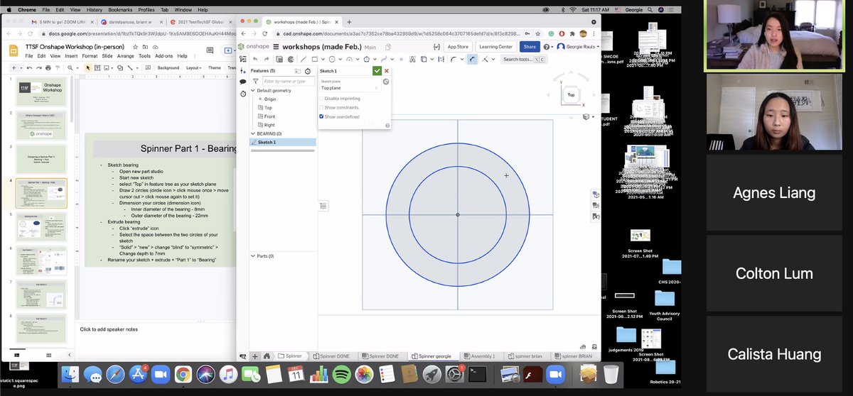 Sarah22661008's tweet photo. @teentechsf leader Georgie hosts a workshop to our Global Youth Summit participants on 3D Design with OnShape! https://t.co/YVVigtHpMQ