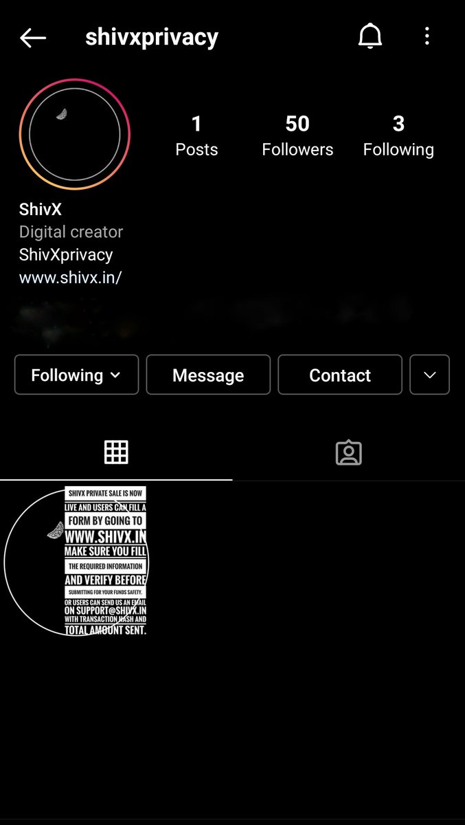 ShivXprivacy's tweet photo. We are on Instagram now.
https://t.co/8lANsKc99s
Follow us on Instagram to see live sessions and our upcoming event updates.
#shivx #IndiaWantsCrypto #CryptoNews https://t.co/8jHTDYt7o0