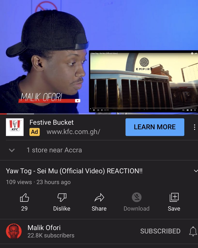Ambitiousvilla_'s tweet photo. #SeiMu 🎶 by Yaw Tog 

Reaction by @malikofori 🔥🔥🔥

⤵️⤵️⤵️

https://t.co/s8icHXJpLC https://t.co/KUFNOjZ3ne