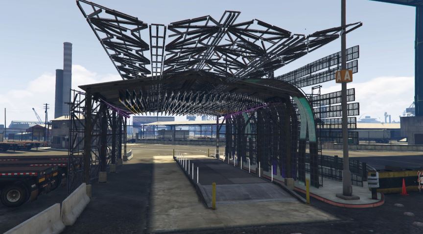 made_gta's tweet photo. Seid ihr auch so autobegeistert wie wir? Wenn ja, macht euch unsere individualisierte Rennstrecke in den Docks mit einer Show and Shine Bühne sowie Loungebereich sicherlich genauso viel Spaß wie uns. #GTARP  #FiveM #GTA5 #GTAV #GTA #vmadeit #roleplaying #gaming #Race #drift #fun https://t.co/bNypszRkPm