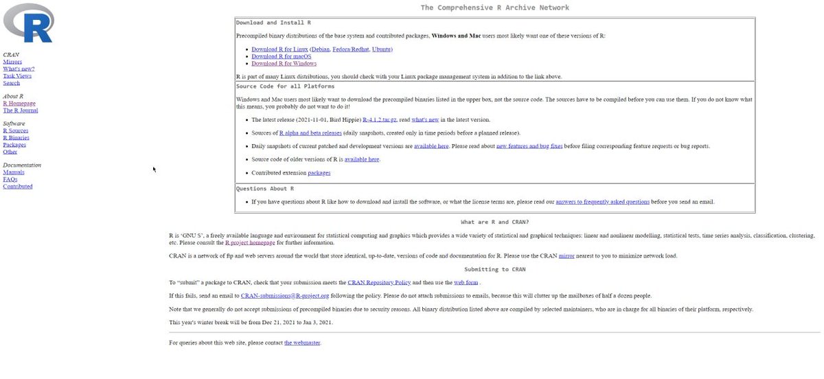 ArmandoModelos's tweet photo. Also what's with #R 's webpage looking like a wordpad document? My students are going to say I'm teaching some "obscure program from the 90s" @rstudio #RStats https://t.co/9V9joBAEjU