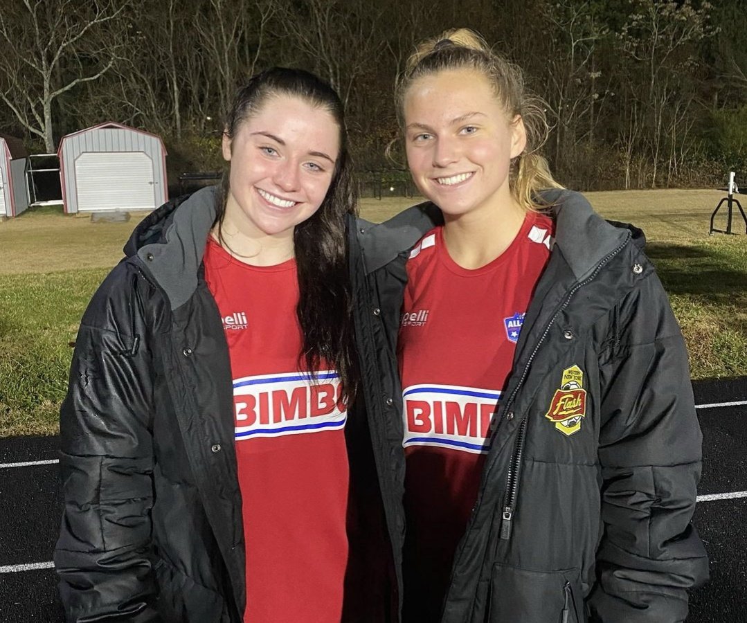 NicholsSchool's tweet photo. Mirann Gacioch '22 (pictured right) was one of 43 players from across the nation named to last night's All-American High School Soccer Game in Knoxville, Tenn. She helped Team East to a shutout victory, 5-0! https://t.co/QPK1N1fpWL