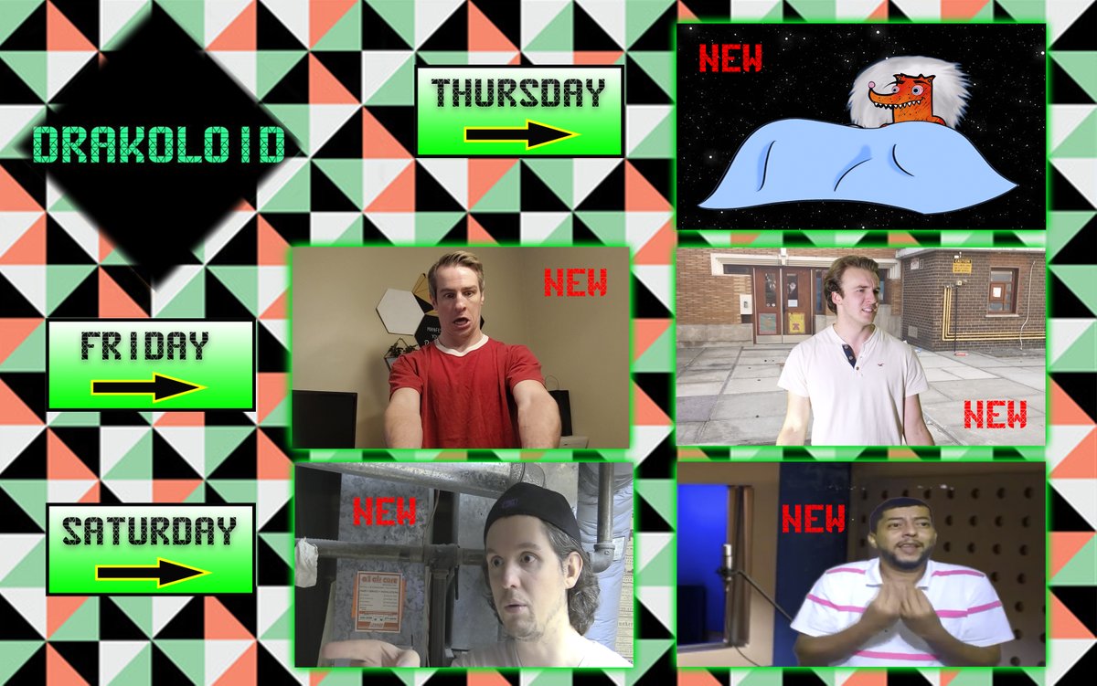 Drakoloid's tweet photo. Drakoloid is ALL-NEW Next Weekend with NEW episodes of #RedReverend, our NEW series #MenoftheHouse, a 2-PART @ARTicTV &amp; The RETURN of #MidnightsOnAirwithJohnLopez starting THURSDAY! RT #Webseries #animation #comedy https://t.co/2UwURmH5jS