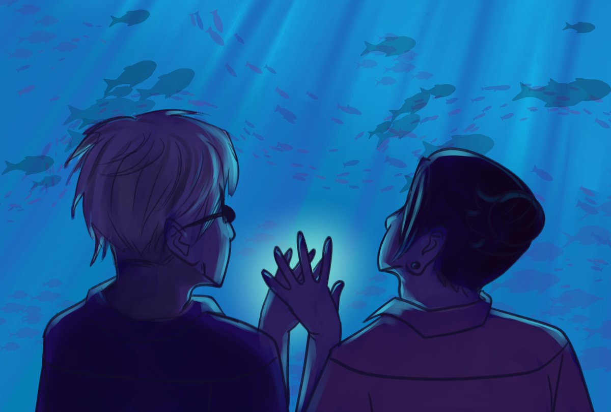 caspyart's tweet photo. day 4: memories
stsg in okinawa. 

sorry it's a bit late :') but wanted to so something only slightly painful

#五条悟生誕祭2021
#gojoweek2021 #GojoSatoru 
#呪術廻戦 #jjk #jujutsukaisen  #夏五 #五夏 #stsg #satosugu #gego #goge https://t.co/yj5oghPZL3