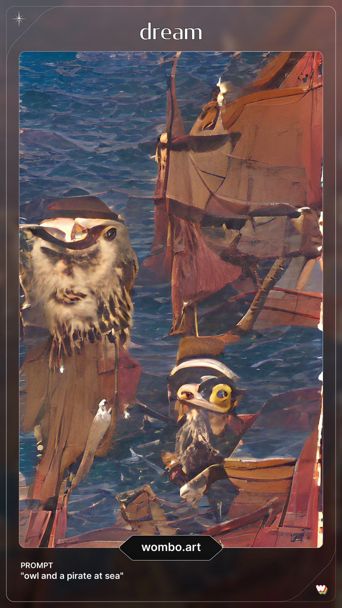 Reedski3's tweet photo. I made the AI try imagine Owls in #SeaOfThieves and this is what I got #OwlTogether https://t.co/CfcAWqRAN4