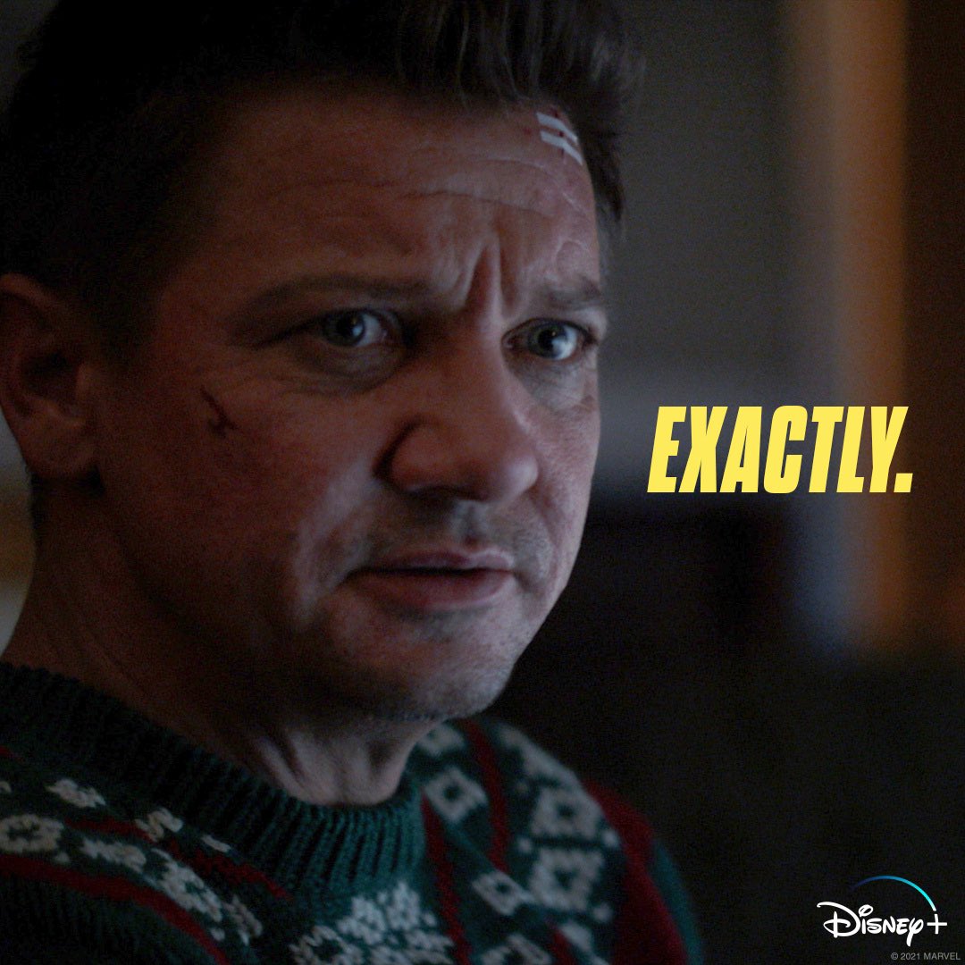 It was a good idea in theory. 🤔 Episode four of Marvel Studios' @HawkeyeOfficial is now streaming on <a href="/DisneyPlus/">Disney+</a>.