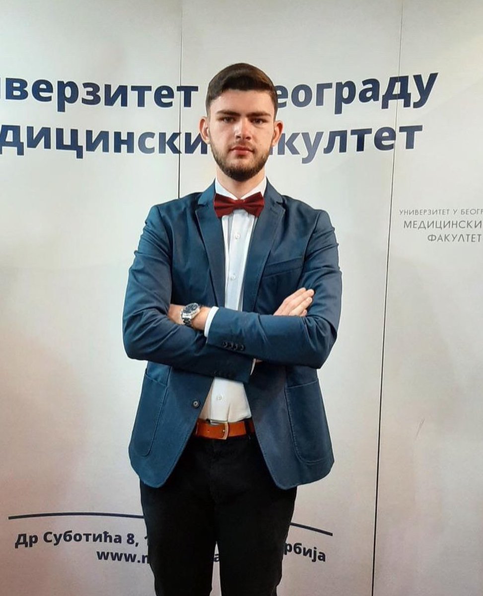 CMJP_online's tweet photo. Među najboljim studentima Medicinskog fakulteta u Beogradu ove godine našao se i naš član, Nikola Žarković. Čestitamo mu na nagradi i želimo bezbroj uspeha u daljoj karijeri ! https://t.co/kZgMlo7kGS