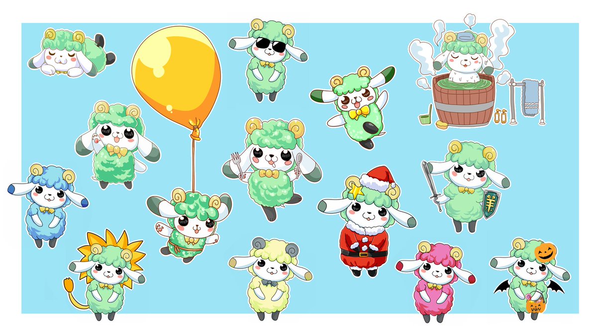 ひつじクロニクル 壁紙サイズ そいる 羊の騎士 のイラスト