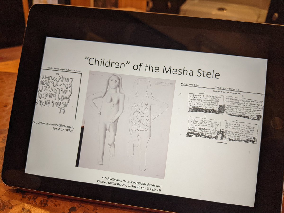 mokersel's tweet photo. Now we are learning about the forgery industry and scholarly interaction with @MichaelDPress #asor21 https://t.co/qkj8jRCNqx