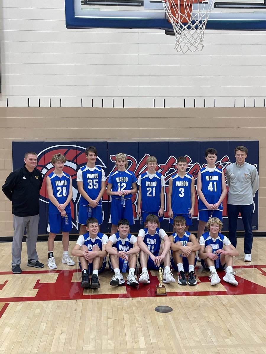 Wahoo Middle School (@hooonthego) on Twitter photo Congratulations to the MS Boys Basketball Team as they captured the 2021 Trailblazer Conference Tournament Championship today in Platteview. Great job Warriors!! <a href="/wahoopublic/">Wahoo Public Schools</a> #GoWahooBlue Congratulations to the MS Boys Basketball Team as they captured the 2021 Trailblazer Conference Tournament Championship today in Platteview. Great job Warriors!! <a href="/wahoopublic/">Wahoo Public Schools</a> #GoWahooBlue