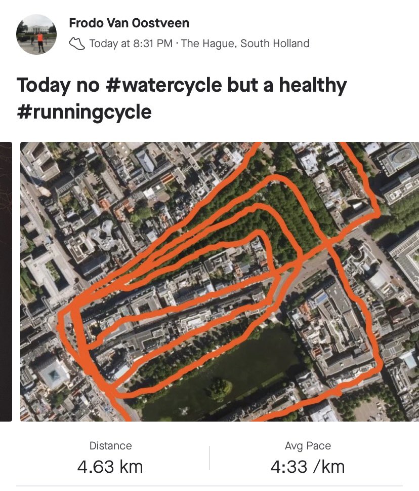 Frodo1977's tweet photo. Today no #WaterCycle but a healthy #RunningCycle #vitality https://t.co/nvX9pBiBV4