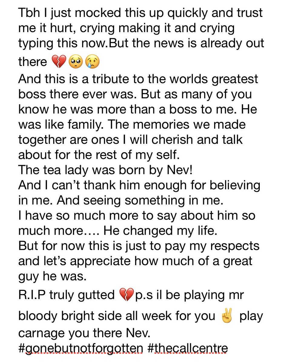 Hayley_TeaLady's tweet image. 💔💔@NevWilshire_MSC