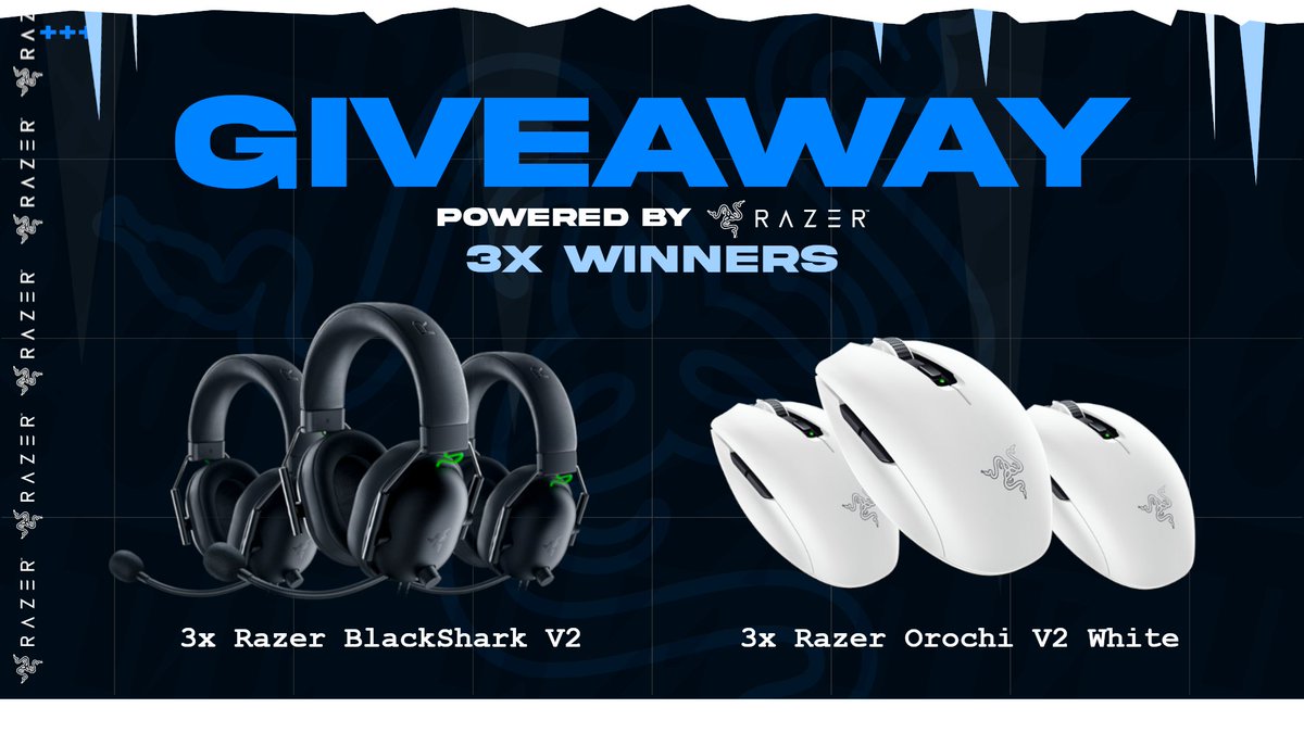 FNCS x Razer Giveaway

We have officially partnered up with <a href="/Razer/">R Λ Z Ξ R</a> to host a huge giveaway. 3 lucky people will be winning 1 headset and 1 mouse! 

How to enter:
1) Follow <a href="/FNCSCustoms/">FNCS Customs</a> 
2) Like + Retweet this tweet
3) @ 2 friends below

Good luck!