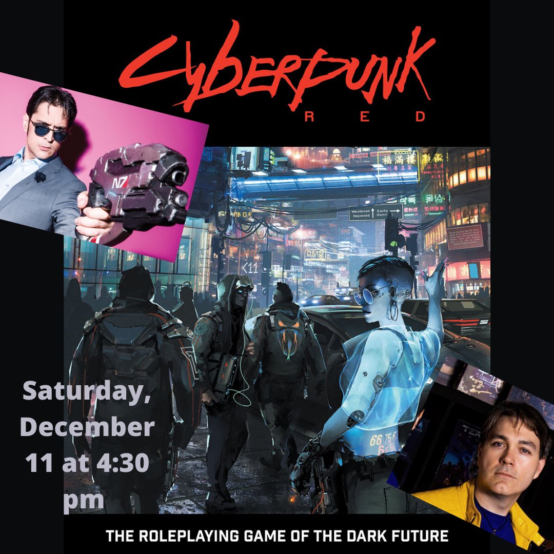 We get to demo another game with Monster Fight Club! Check out Tommy and <a href="/Mark_Meer/">Mark Meer</a> as they play through a demo of Cyberpunk Red at 4:30 EST this afternoon!

Twitch link: bit.ly/3HKCEbF